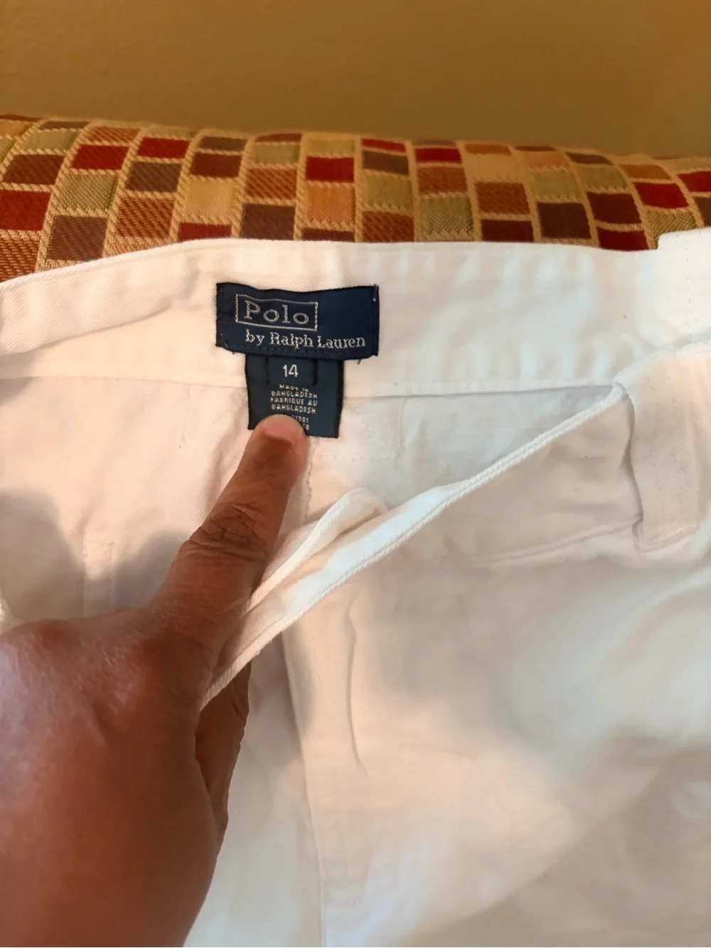Ralph Lauren White Girl’s Casual Cotton Shorts